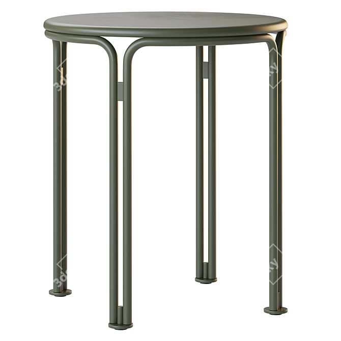 Modern Side Table, Scandinavian Design 3D model image 1