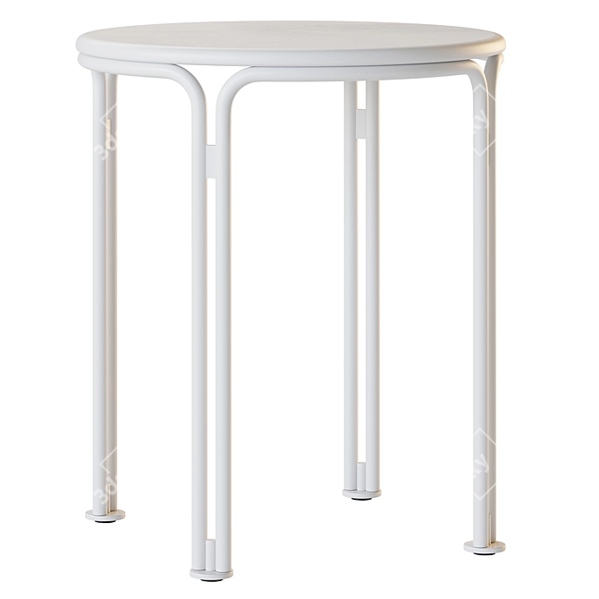 Modern Side Table, Scandinavian Design 3D model image 2