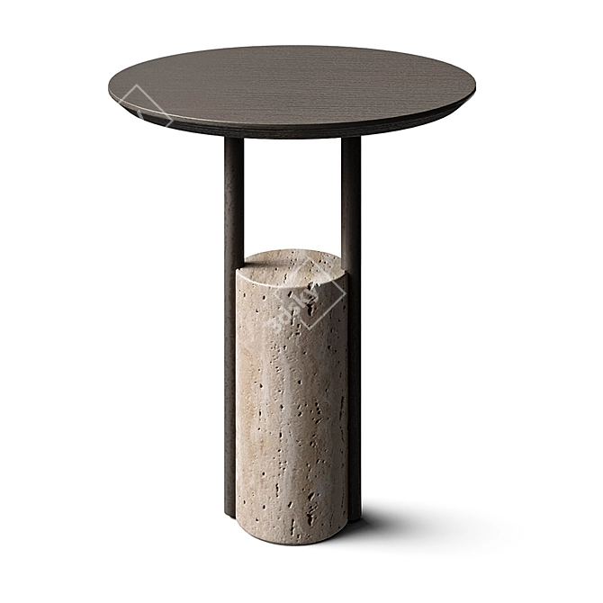 Modern Refined Zanco Side Table 3D model image 3