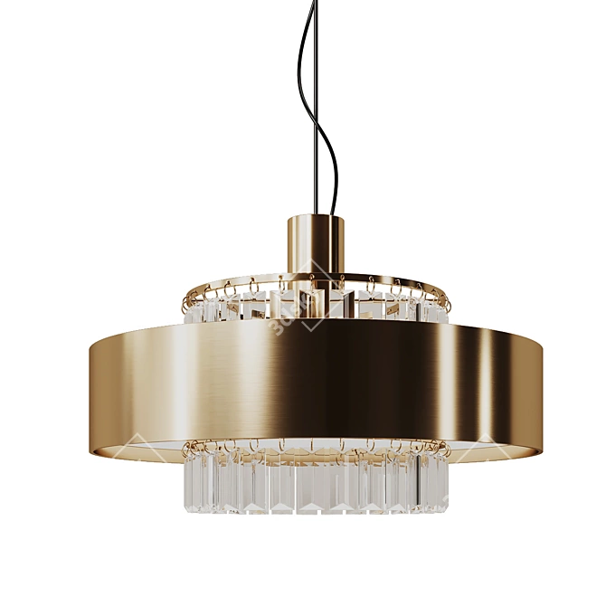 Luxury Opera Suspension Light Fixture 3D model image 1