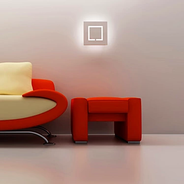 Elegant Vray Sofa 3D model image 1 