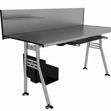 3D Max VRay Computer Desk 3D model image 1 