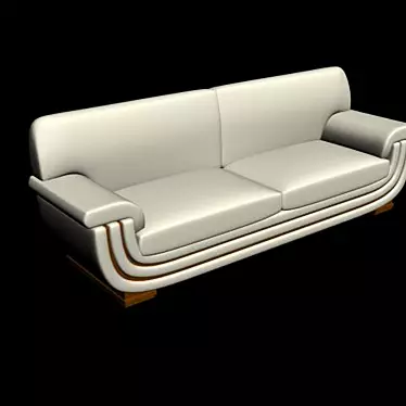 Elegant Max 9 Seater Divan 3D model image 1 