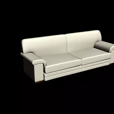 Elegant Max9 Divan 3D model image 1 