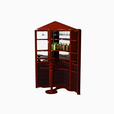 Custom-made Bar Counter 3D model image 1 