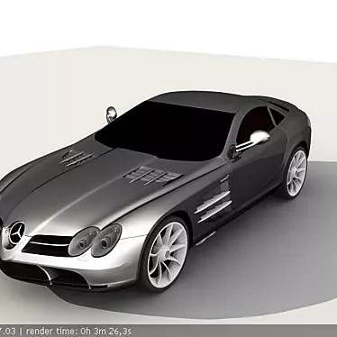 Luxury Mercedes 3Ds 3D model image 1 