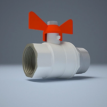 Valtex Ball Valve - Durable Water Connector 3D model image 1 