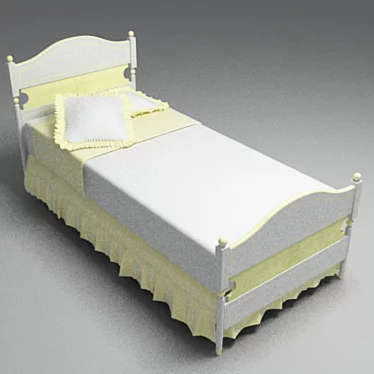 Baby Bed LD55 3D model image 1 