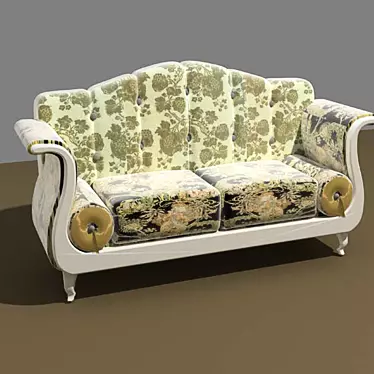 Baroque Style Sofa | Luxurious and Elegant 3D model image 1 