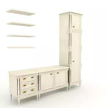 Classic TV Cabinet - Profi Exclusive 3D model image 1 