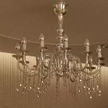 Classic Crystal Chandelier 3D model image 1 