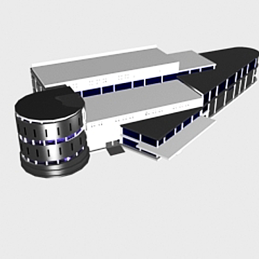 Ultimate 300-Car Garage 3D model image 1 