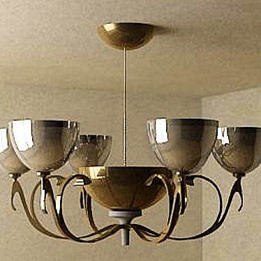 Elegant V-Ray Chandelier 3D model image 1 