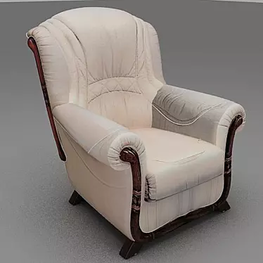 Cozy and Stylish Armchair 3D model image 1 