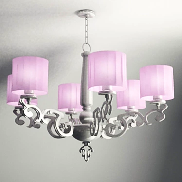 Modern Crystal Chandelier 3D model image 1 