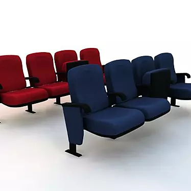 Cinema Hall Armchairs: Comfortable Solution 3D model image 1 