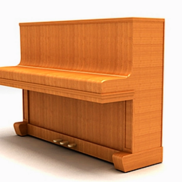 Title: Musical Fun with Textured Toy Piano 3D model image 1 