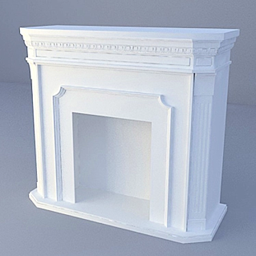 Simple Classic Fireplace 3D model image 1 