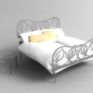 Leafy Dream Bed 3D model image 1 