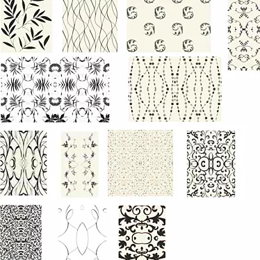 Monochrome Magic: Black & White Wallpapers 3D model image 1 