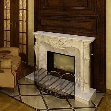 ARIAAGA Versales Fireplace 3D model image 1 