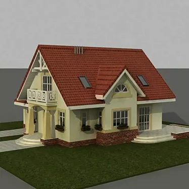 "Apricot Dreams" Cottage 3D model image 1 