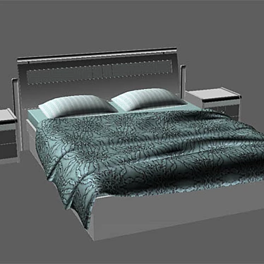 bed and bedside tables