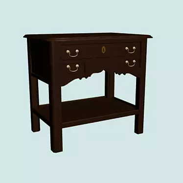 Henley Bedside Table, Elegant and Functional 3D model image 1 