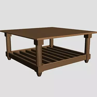 Stratford Low Table - Elegant & Functional 3D model image 1 