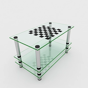 Sleek Vray Coffee Table 3D model image 1 