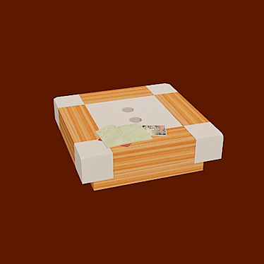 Modish Magazine Coffee Table 3D model image 1 