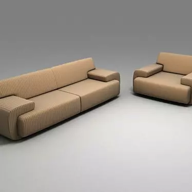 sofa and armchair