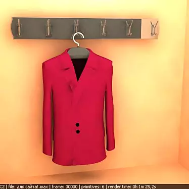 Sleek Pleasurable Jacket 3D model image 1 