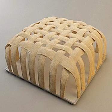 Stylish Ottoman: Magazine-Inspired Design 3D model image 1 