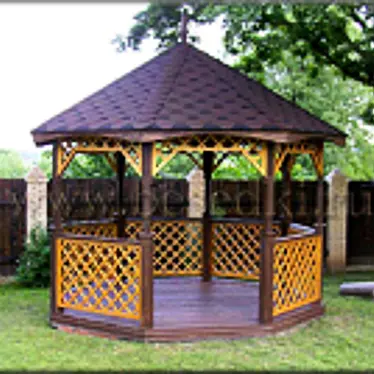 Stylish Outdoor Retreat: Gazebo 3D model image 1 