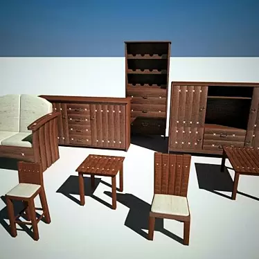 Tropical Tree Koda Furniture 3D model image 1 