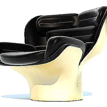 Title: Elda Fiberglass Comfort Chair 3D model image 1 