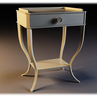 Paris Collection Bedside Table 3D model image 1 