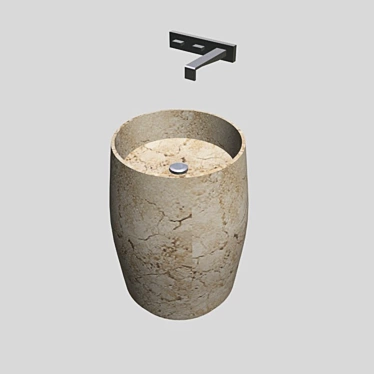 Travertine Sink: Antonio Lopi 3D model image 1 
