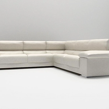 Modern Corner Sofa 3D model image 1 