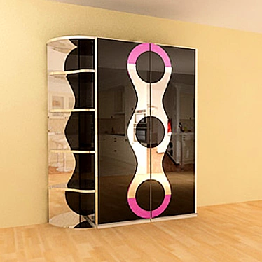 Modern Style Wardrobe 3D model image 1 