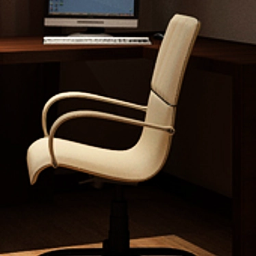 ErgoComfort Computer Chair 3D model image 1 