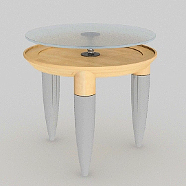 Elegant Round Table: Perfect for Any Space 3D model image 1 