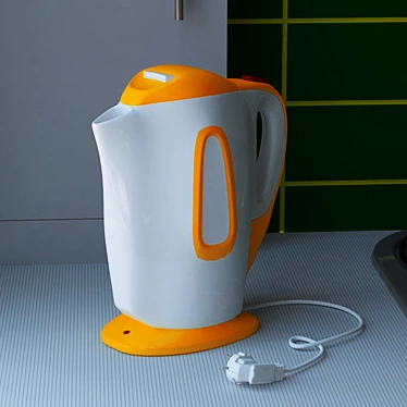 Gaming-inspired Electric Kettle 3D model image 1 