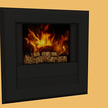 Elegant Dimplex Bach Fireplace 3D model image 1 