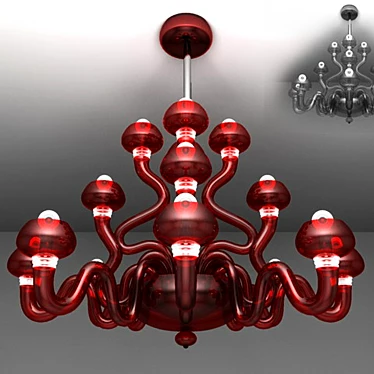 Breathtaking Bissa Boba Chandelier 3D model image 1 