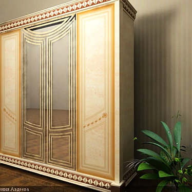 Italian Masterpiece Wardrobe 3D model image 1 