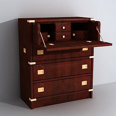 Nautical Caroti Chest of Drawers 3D model image 1 