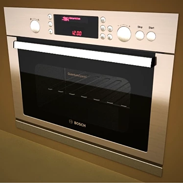 Bosch Microwave Oven: Efficient and Stylish 3D model image 1 