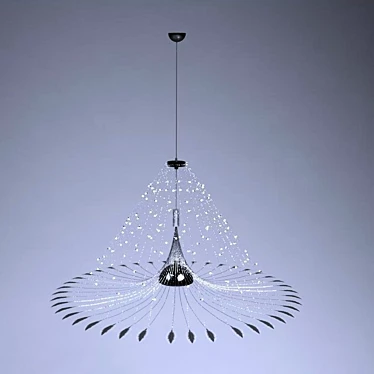 Feathered Avian Chandelier 3D model image 1 